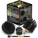 BBQ Accessories - Grill Accessories - Grill Brush Cleaning Kit with Extension - Electric Smoker - Gas Grill - Drill Brush - Grill Scraper - Rust Remover-Wire Brush - Grill Cleaner - BBQ Brush