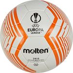 Molten FU2810 Football | Endorsed UEFA Europa League Ball | 2022/23 Season | Textured PU Leather | Size 5, Orange