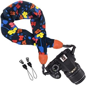 Wolven Soft Scarf Camera Neck Shoulder Strap Belt Compatible for All DSLR/SLR/Digital Camera (DC)/Instant Camera/Nikon/Canon/Sony/Pentax/Olympus/Leica/Fujifilm etc, Pattern 06