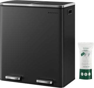 SONGMICS Double Kitchen Bin 30L – Dual Compartment Waste Recycling
