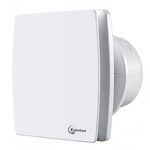 150mm Bathroom Extractor Fan, Wall Window Mounted Ventilation Bath Vent Fan for Kitchen, Living Room and Garage, 35dB Low Noise, IPX4, 18W, 6 Inches Duct