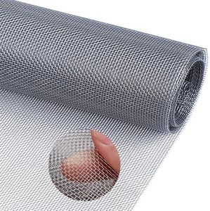 Filter Screen Sheets Stainless Steel Air Vent Mesh Cover Wire Mesh Roll 30x120cm Woven Wire 30 Mesh Fine Wire Mesh Sheet for Vents Cover Air Brick Home Kitchen Garden