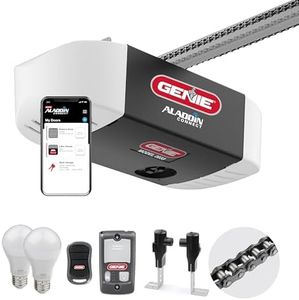 Genie Chain Glide Connect Essentials Smart Garage Door Opener - Reliable Chain Drive Opener With LED Lighting- Works with Alexa, SmartThings, Brilliant Smart Home