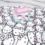 Jay Franco Hello Kitty Throw Blanket with House Gift Box - Plush Throw Measures 46 x 60 Inches - Super Soft Special Edition Fleece Bedding