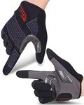 OILDEG Cycling Gloves Full Finger Mountain Bike Gloves with Anti-Slip Shock-Absorbing Pad Breathable,Touchscreen MTB Road Biking Gloves for Men/Women