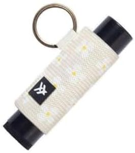 Thread Wallets Elastic Lip Balm and Gloss Holder Keychain (Luna Beige)