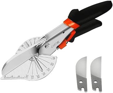 GARTOL Multifunctional Trunking/Miter Shears for Angular Cutting of Moulding and Trim, Adjustable at 45 To 135 Degree, Hand Tools for Cutting Soft Wood, Plastic, PVC, with Replacement blades