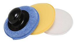 Hilka 83100505 Polish Applicator Pads, Set of 3, Blue,White, 125 x 20mm