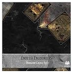 Endless Encounters - Amazing Artwork and Hugely Flexible Terrain Tactical Maps Gaming Tiles - Battle Grid Game Mat - Portable DND RPG Role Playing - DnD Tabletop 1 Inch Grid (Dungeon)