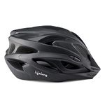 Lifelong Adjustable Cycling Helmet with Detachable Visor | Adjustable Light Weight Mountain Bike Cycle Helmet with Padding for Kids and Adults (LLFAH01, Black, 6 Months Warranty)