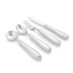 Weighted 200 gr Eating Utensils by Celley, 4pc Stainless Steel Knife Fork Spoon Set for Tremors and Parkinsons Patients