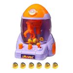 UJEAVETTE Kids Claw Machine Toy Novelty Hand Crank Grab Doll Toy Whole Family for Kids Violet