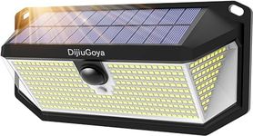 DijiuGoya Solar Lights Outdoor Waterproof Motion Sensor,380 LED Solar Powered Flood Lights 3000LM Solar Security Wall Lights with 3 Modes IP65 Waterproof for Outside, Yard, Wall, Street, Patio