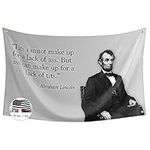 Probsin Honest Abe Flag,Lincoln Quote 3x5 Feet Banner,Funny Poster UV Resistance Fading & Durable Man Cave Wall Flag with Brass Grommets for College Dorm Room Decor,Outdoor,Parties,Gift,Tailgates