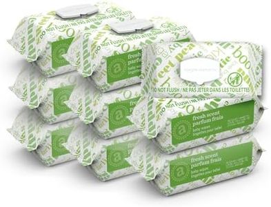 Amazon Elements Baby Wipes, Fresh Scent, White, 810 Count (9 Packs of 90)
