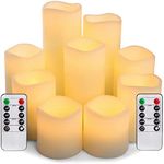 Pandaing Large Set of 9 Flameless C