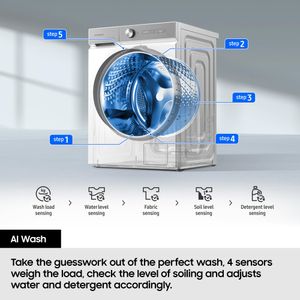 Samsung 9kg Series 6 Washing Machine – Front Load, White