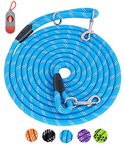 Long Rope Leash for Dog Training 16FT 30FT 50FT 100FT, Reflective Threads Check Cord Recall Training Agility Dog Lead for Large Medium Small Dogs, Dog Tie-Out Cable for Playing, Camping, or Backyard