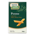 ZENB Gluten Free Pasta - 100% Yellow Pea Penne - Vegan and Coeliac Friendly - 21g Protein Per 100g - 340g (Single Box)