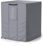Mrrihand Central Air Conditioner Cover for Outside Units Waterproof Heavy Duty AC Unit for Outdoor Large AC Cover for Winter (26"X26"X32")-Grey