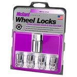 McGard 24137 Chrome Cone Seat Wheel Locks (M12 x 1.5 Thread Size) - Set of 4