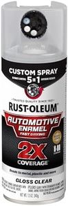 Rust-Oleum 2X Automotive Enamel Custom Spray 5-in-1 Spray Paint, 12 oz, Gloss Clear