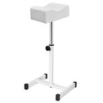 FLOLXNB Pedicure Foot Rest, Foot Massage Pedicure Stool, Tattoo Stand Adjustable Height Footstool Nail Equipment for Home Beauty Salon Spa(White)