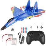 RC Plane, Remote Control Wireless Airplane Toy - RC Plane Remote Control 2CH 2.4Ghz RC Plane with Lights, Remote Control Airplanes Foam RC Fighter Airlane Jet for Adults Kids (Update RC plane)