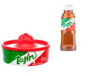 Tajin Glass Season Rimmer - 120g & Tajin Chilli And Lime Seasoning (Classico) - 142g | Perfect Combo for Cocktails, Snacks, and More | Perfect for Entertaining