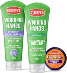 O'Keeffe's Working Hands Overnight 80ml, Working Hands 85g & Lip Repair 7g (Triple Pack)