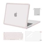 MOSISO Compatible with MacBook Pro 14 inch Case 2024-2021 Release M3 A2918 A2992 M2 A2779 M1 A2442, Soft TPU Bumper Plastic Anti-Scratch Hard Shell&Keyboard Skin&Screen Protector&Pouch, Khaki