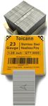 Toicann 23 Gauge Stainless Steel Pinner Nails 1-3/8 inch 9000 pcs Headless Pin Nails for 23 GA Pneumatic or Electric Pinner or Pin nail gun, Ideal for Fine Woodworking or Trim Work