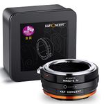 K&F Concept Lens Mount Adapter NIK(G)-NEX IV Manual Focus Compatible with Nikon F (G-Type) Lens and Sony E Mount Camera Body