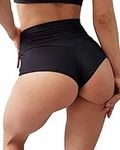 BZB Women's High Waist Yoga Shorts 