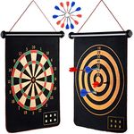 M-Aimee Magnetic Dart Board for Kids, Indoor Outdoor Board Games Set, Best Toys Gift for for Age 6 7 8 9 10 11 12 Year Old Boys