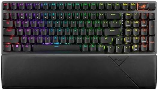 ASUS ROG Strix Scope II 96 Wireless Gaming Keyboard, Tri-Mode Connection, Dampening Foam & Switch-Dampening Pads, Hot-Swappable Pre-lubed ROG NX Snow Switches, PBT Keycaps, RGB-Black