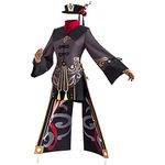 Helluva Boss Game Genshin Impact Hu tao Cosplay Costume Halloween Outfit Carnival Suit for Women（XXL)