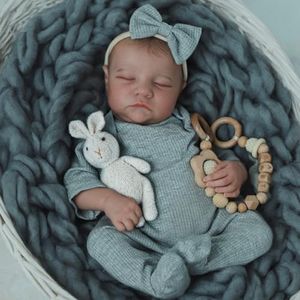 SCOM Realistic Reborn Baby Dolls - 18 Inch Real Life Baby Girl, Lifelike Doll with Anatomically Correct, Newborn Baby with Full Body Vinyl for Kids Age 3+ Gift