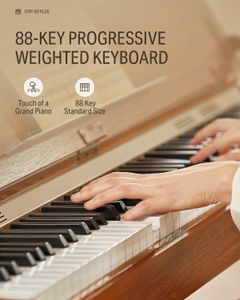 Donner DDP-80 PLUS Digital Piano – 88-Key Weighted Keyboard