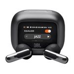 JBL New Launch Live Flex 3 TWS, Hi-Res Audio True ANC Earbuds, Smart Case with Touch Display,50H Playtime,Wireless Charging,6 Mic,Multipoint Connection,Ip55 Proof,Headphones App,Personi-Fi 3.0 (Black)