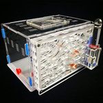 Acrylic Ant Nest RYC1 Insect Cage Farm with Feed Hamper Transparent Display Box Ant Workshop Ant Villa Castle (White)