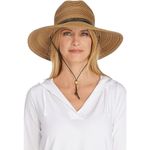Coolibar UPF 50+ Women's Tempe Sun Hat - Sun Protective, Brown, One Size