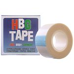 HBG Hypoallergenic Toupee Wig Tape Double Sided Transparent Adhesive Dress Body 5m x 25mm (16ft x 1ins approx) Roll