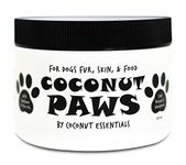 Coconut Paws Oils for Dogs Skin, Hair, Ears, Teeth, and Nails. Organic Cold Pressed unrefined Coconut Oil, Virgin Olive Oil and Sunflower Oil - 8 fl oz 132 Servings