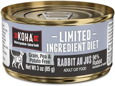 KOHA Limited Ingredient Diet Rabbit Pate for Cats - Single Meat Wet Cat Food for Sensitive Stomachs - Pate Cat Food with No Fillers - 3oz Pack of 24