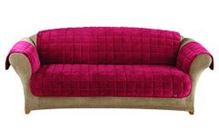 Sure Fit Deluxe Sofa Pet Throw, Burgundy