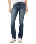 Silver Jeans Co. Women's Suki Mid Rise Curvy Fit Slim Bootcut Jeans - Legacy, Vintage Dark Wash, 29W x 31L