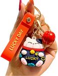 Women Keychain, Lucky Cat Keychains Phone Handbag Animal Keychain for Girls Car Key Ring Personalized Keychain - Blue