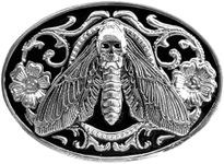 HLYMPONY Belt Buckle for Men Vintage Western Cowboy Rodeo Moth Belt Buckles for Women