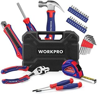 WORKPRO 35-Piece Tools Set, General Household Tool Kit with Storage Toolbox, Basic Tool Set for Home, Garage, Apartment, Dorm, New House, Back to School, and as a Gift